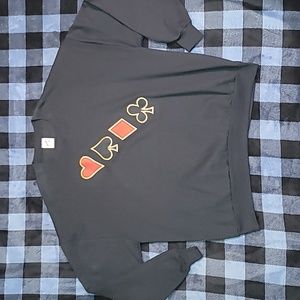 Vintage. Made in USA. Jerzees by Russell.  Playing Card Suits. Crew neck. 3X